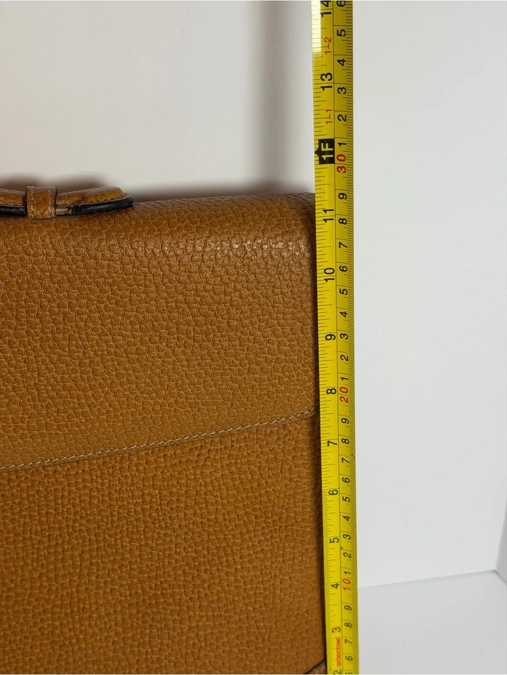 Vintage Loewe Textured Brown Leather Briefcase